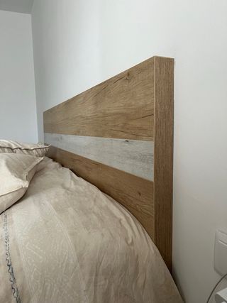 Cabecero y Mesitas de Noche Madera