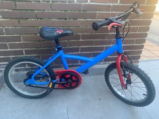 Bicicleta Infantil 16 Azul y Roja