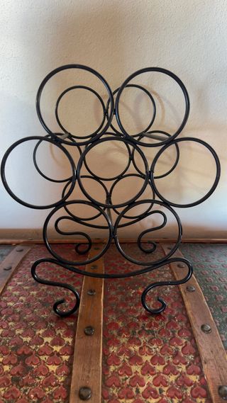 Botellero Hierro Forjado Vintage 7 Botellas