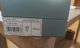 Sandalias MIM tacón tiras blancas