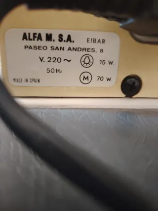 Máquina de coser Alfa Splendor 3752