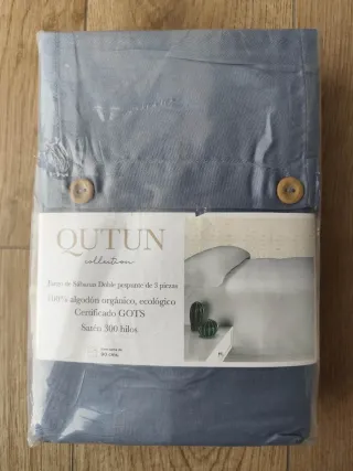 Juego Sábanas Qutun Algodón Orgánico 90cm