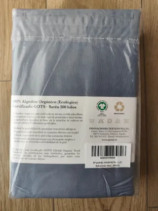 Juego Sábanas Qutun Algodón Orgánico 90cm