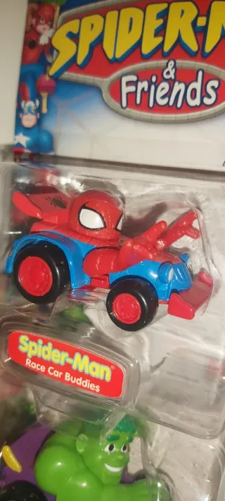 Coches Marvel Spider-Man y Hulk Race Car Buddies