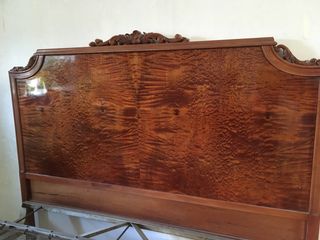 Cama antigua Art Decó madera y metal