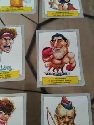 Lote de cromos de personajes