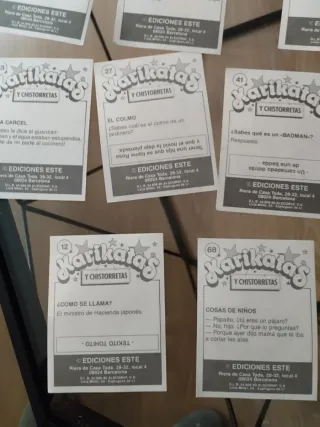 Lote de cromos de personajes