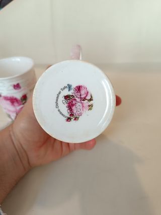 Set 2 Tazze Porcellana Rose