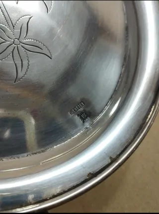 Bandeja Meneses plateada S.XX