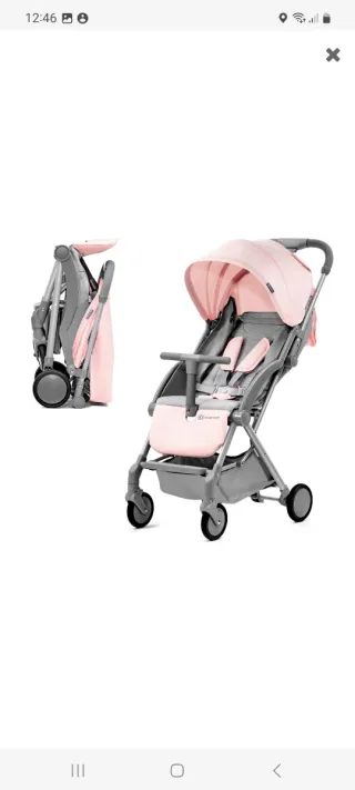 Silla de paseo Kinderkraft rosa