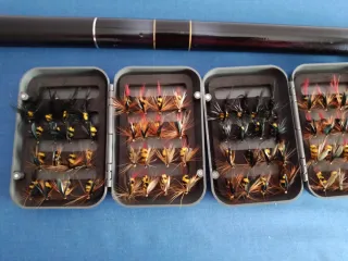 Pack pesca a mosca: caña y cajas