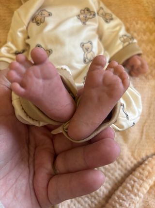 Muñeca Bebé Silicona 33cm Niña