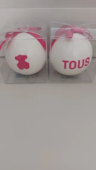 Bolas Navidad TOUS Rosa y Blancas