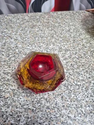 Scodella rossa Mandruzzato Murano