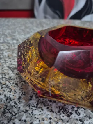 Scodella rossa Mandruzzato Murano