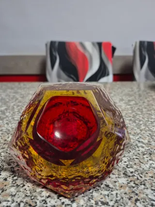 Scodella rossa Mandruzzato Murano