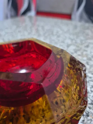 Scodella rossa Mandruzzato Murano