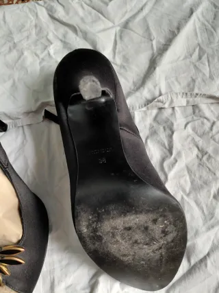 Scarpe gioiello MENBUR nere e oro