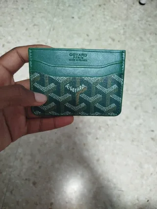 Tarjetero Goyard Verde