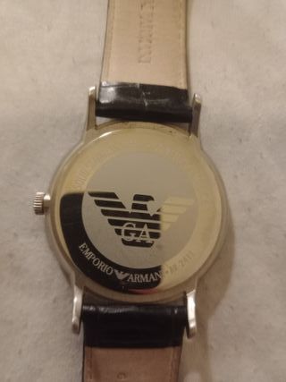 Reloj Emporio Armani Negro y Plateado
