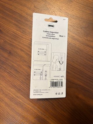 Cadena Seguridad Puerta AMIG Mod. 1 Latón