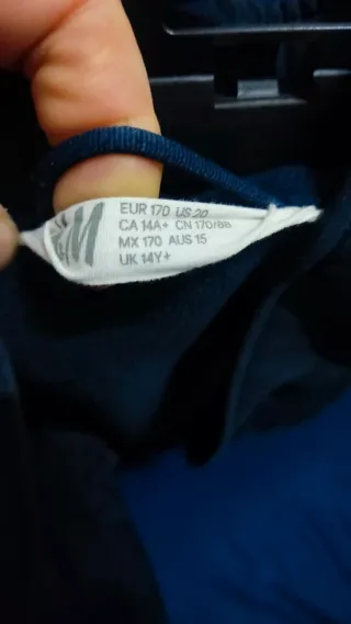 Giacca H&M softshell ibrida blu/petrolio