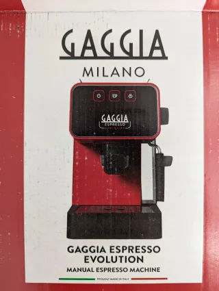 Macchina Caffè Gaggia Espresso Evolution Rossa