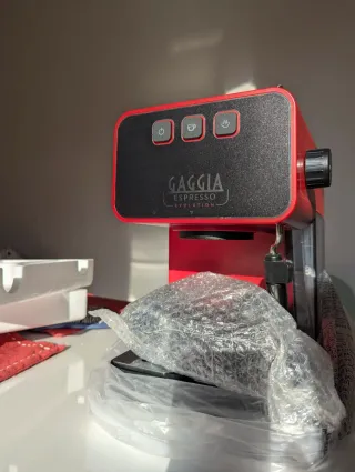 Macchina Caffè Gaggia Espresso Evolution Rossa