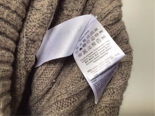 Liu Jo maglione V-neck, a trecce e coste, tortora