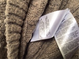 Liu Jo maglione V-neck, a trecce e coste, tortora