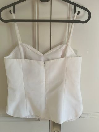 Top fiesta tirantes blanco