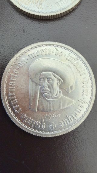 Lote 8 Moedas 5 Escudos 1960 Inf D. Henrique