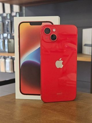 IPHONE 14 PLUS 128GB ROJO BATERIA 100% sin face ID