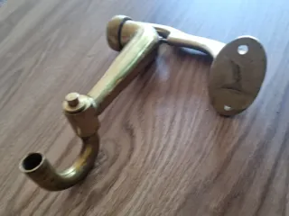 Antiguo Soporte gramófono latón His Master's Voice