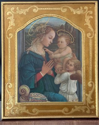 Cuadro Virgen con Niño y Ángeles