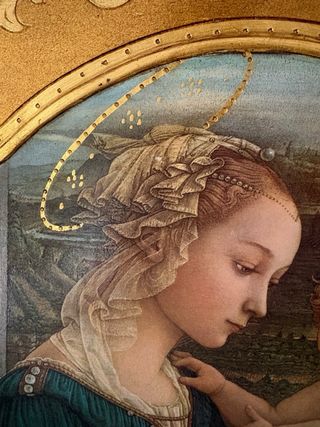 Cuadro Virgen con Niño y Ángeles