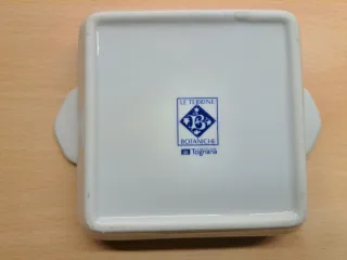 Terrina porcellana Tognana con cestino di vimini