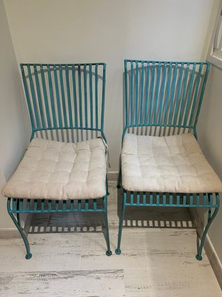 4Sillas Forja Katatori Verdes. precio unidad