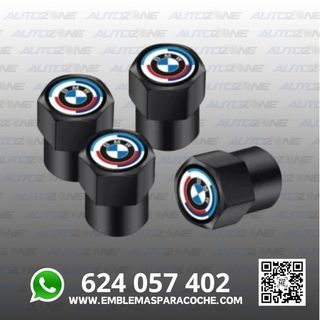 Tapones BMW 50 Aniversario negros válvula de rueda