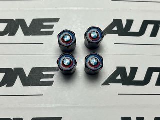 Tapones BMW 50 Aniversario negros válvula de rueda
