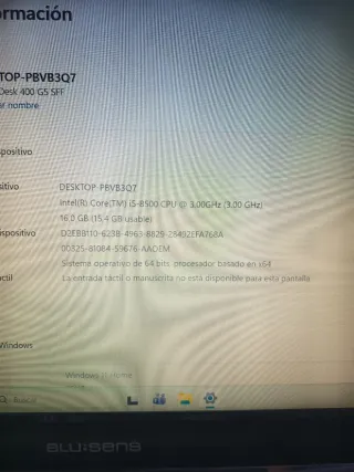 Ordenador hp prodesk