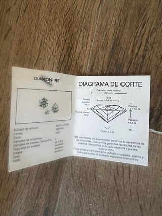 Pendientes Diamonfire Circonitas Plata