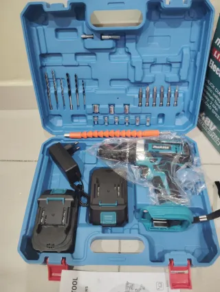 Taladro Percutor Inalámbrico con dos baterías incl