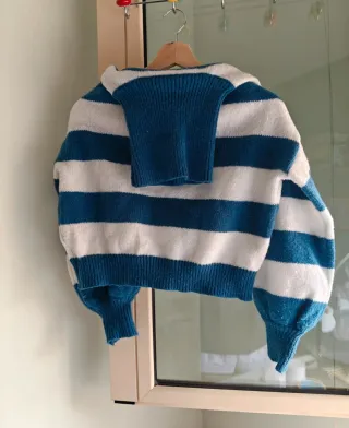 Jersey Shein rayas cuello alto