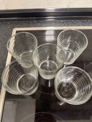 Juegos de 11 vasos de cristal