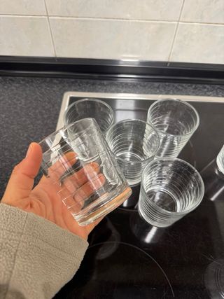 Juegos de 11 vasos de cristal