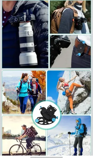 Fibbia Nulock per fotocamera reflex, evidenti...