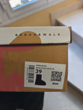 Botas negras mujer B&W Break & Walk