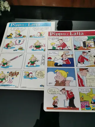 Lotto 2 Quaderni Vintage Pippo e LALLA 1970 NEW