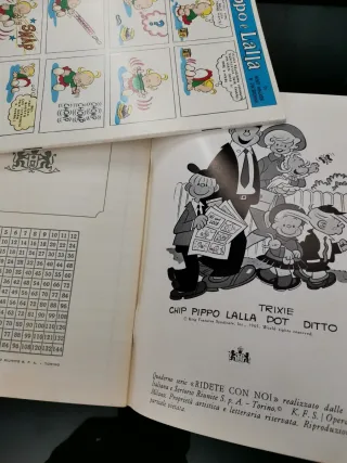 Lotto 2 Quaderni Vintage Pippo e LALLA 1970 NEW